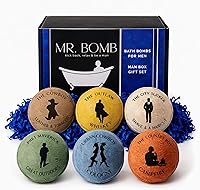 Vista 8 de Mr. Bomb Bombas de baño para el día de San Valentín para hombres, infundidas para la relajación de los hombres, regalo para él, baño masculino