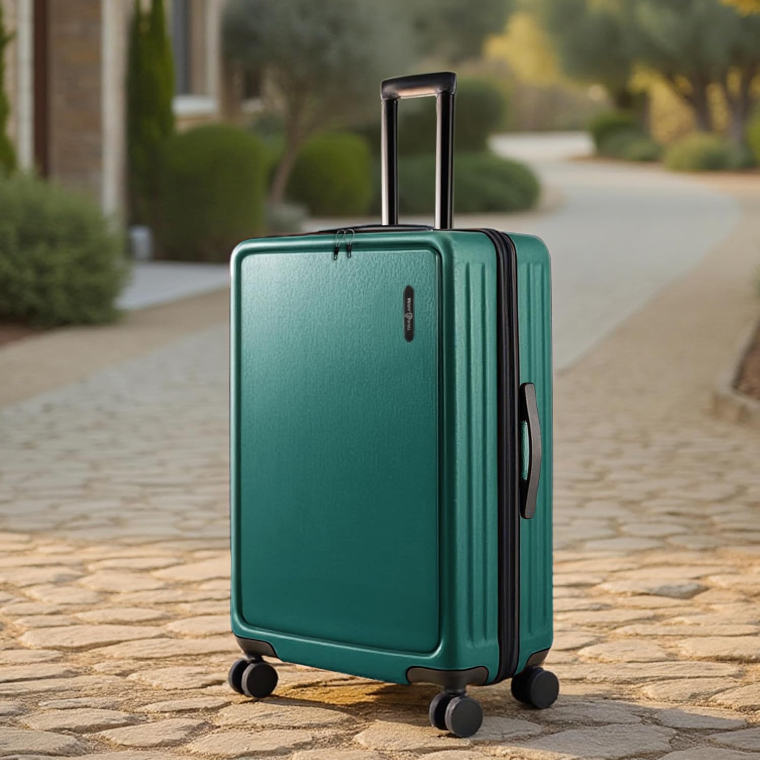 TRAVELARIM 24 Inch Luggage with Spinner Wheels, Hard Shell Suitcase with TSA Locks for Luggage, Travel Large Suitcase, Expandable Hard Shell Suitcases, Green