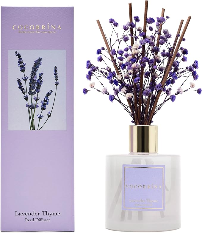 Cocorrína Premium Reed Diffuser Set with Preserved Baby's
