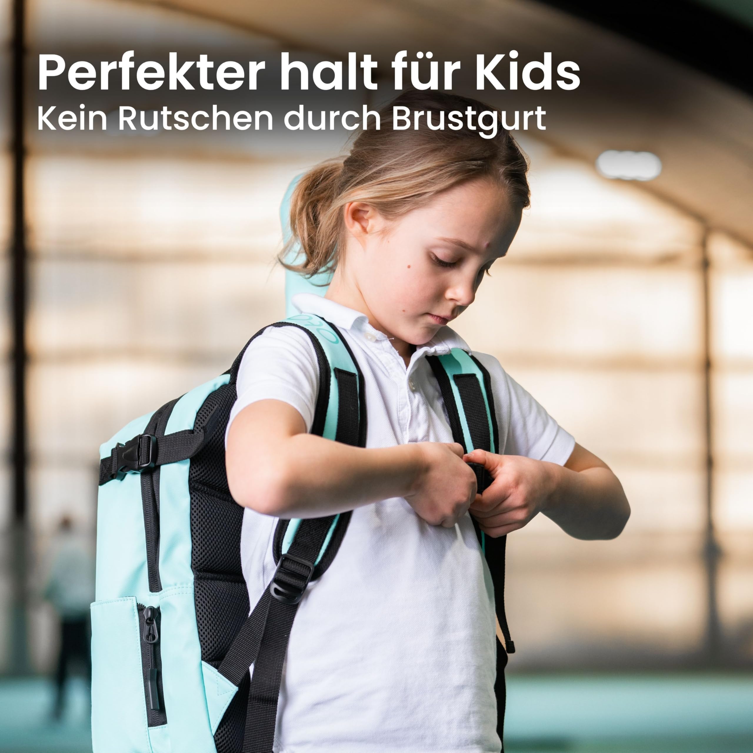 Otaro Tennisrucksack Kinder | 19L | Tennistasche Kinder für 5–11 Jahre | Rucksack mit Schuhfach & Schlägerhalterung | Wasserabweisend, Leicht, Reflektierend | Sportrucksack Jungen Mädchen