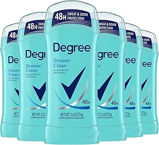 Original Antiperspirant Deodorant Shower Clean Pack of 6 48-Hour Sweat & Odor Protection Antiperspirant for Women 2.6 oz