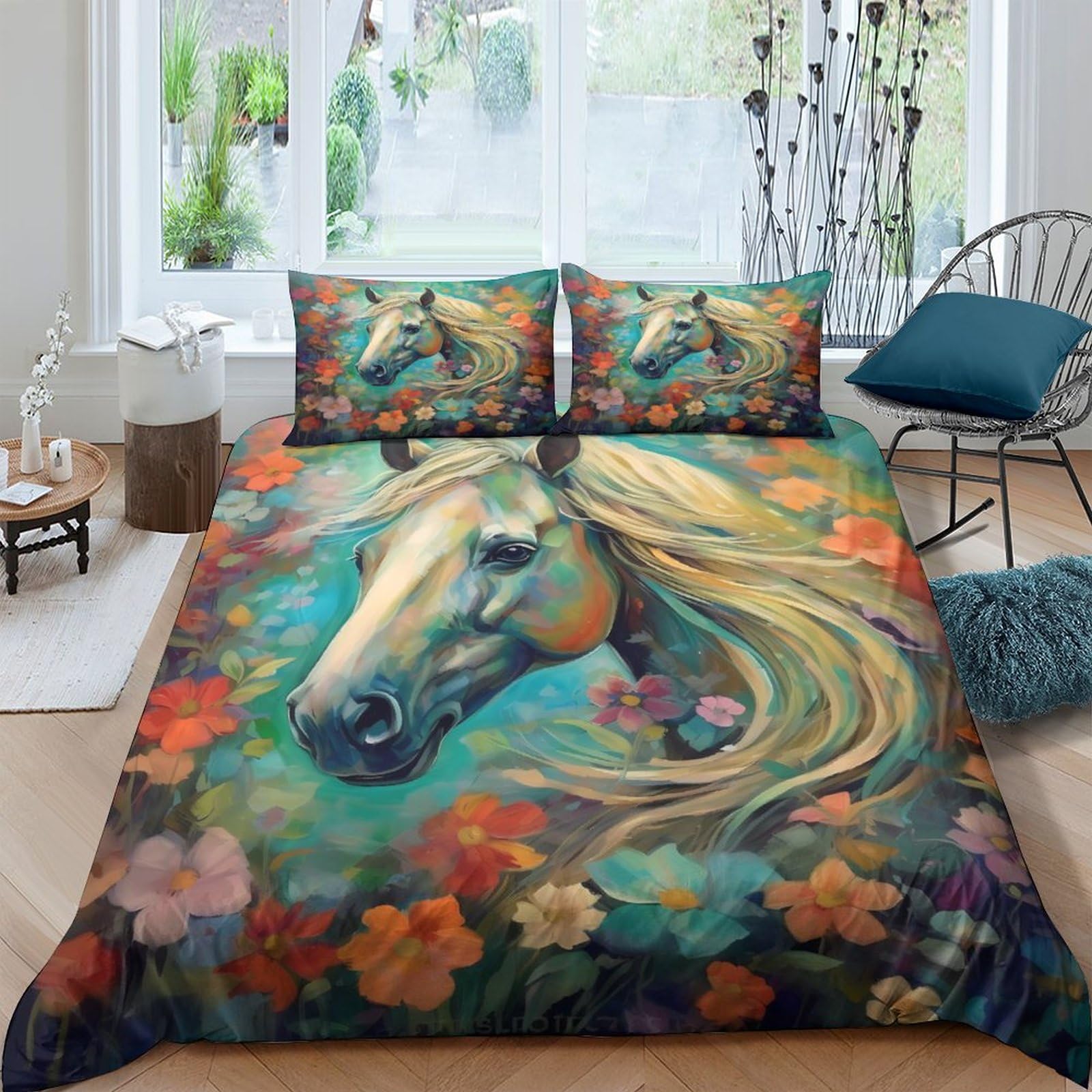 Housse de couette imprimé animal 3D pour chambre d'enfant et ado