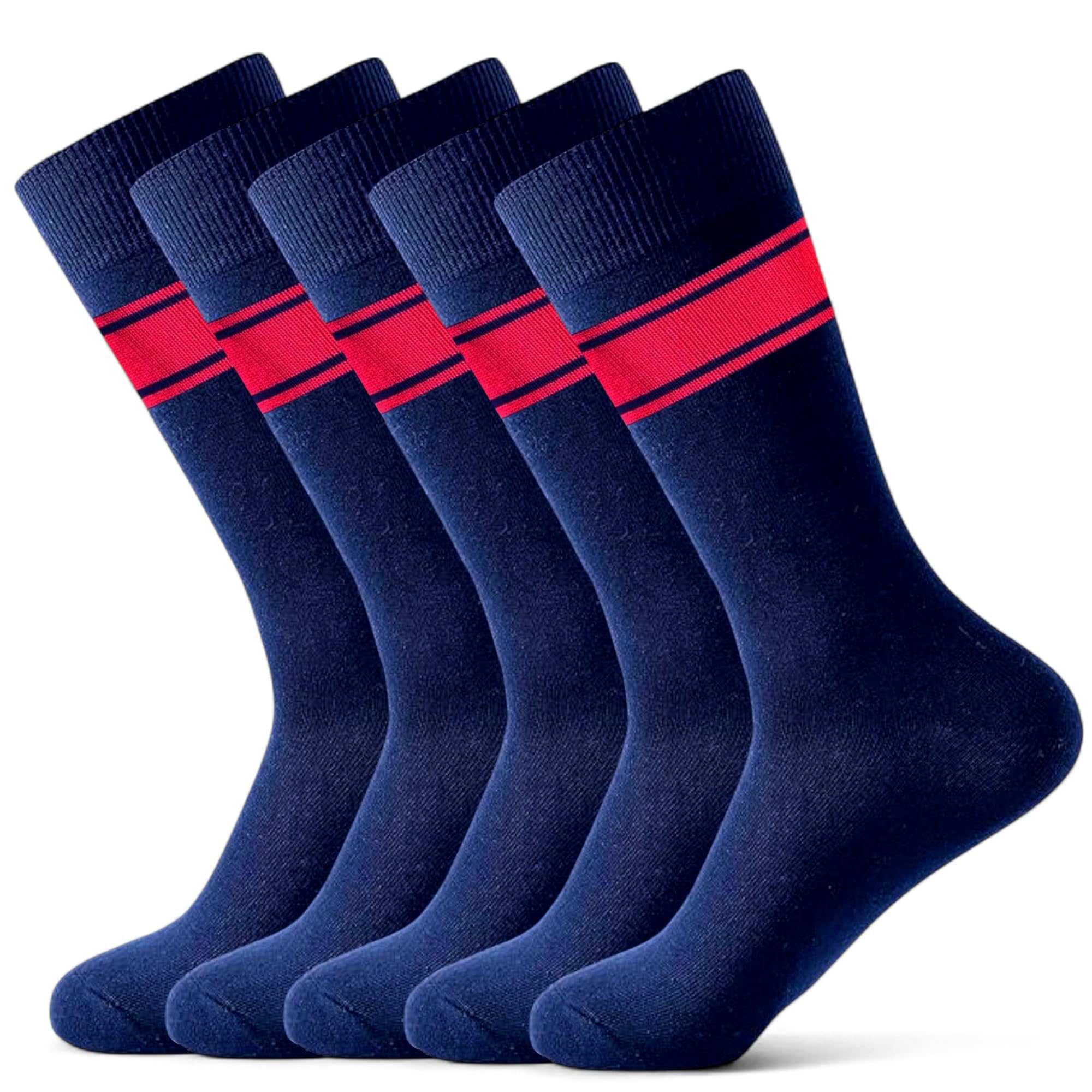 LEALDEALZ kids school socks of KV - Kendriya Vidyalaya for boys and girls,Calf Length soft cotton School uniform socks Pack of 5