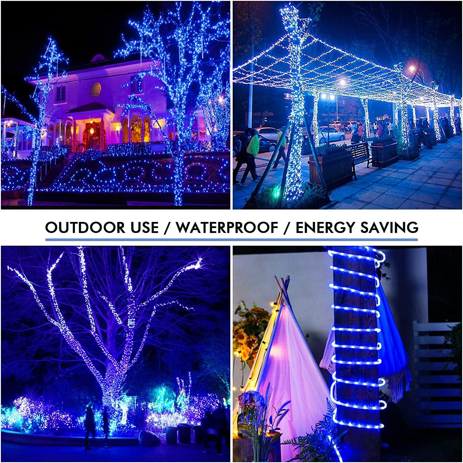 Luci Solari Da Esterno KINGCOO, 100 LED Viola Con Telecomando, Filo Di Rame 10m, Impermeabili IP65 Per Giardino E Feste - 2