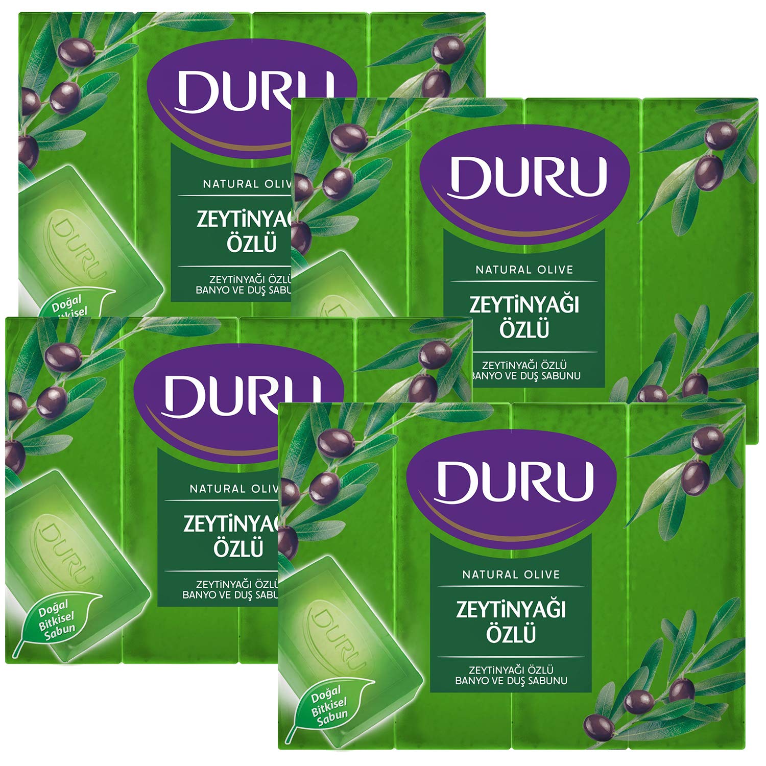Duru Natural Olive Zeytinyağlı 16 Adet Banyo Sabunu 4x600gr