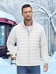 MAGINVIT Men's Puffer Jackets Lightweight Warm Windproof Coat Water-Repellent Windbreaker Quilted Jacket Winter Fall Spring