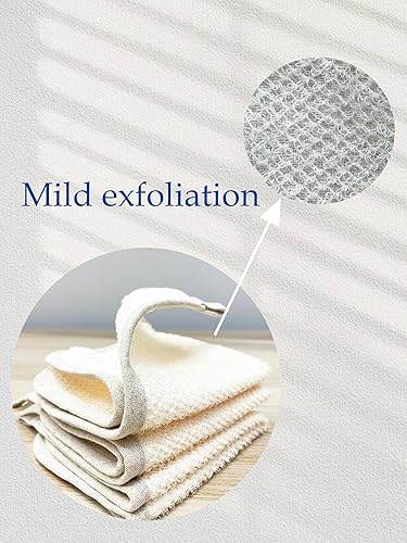 Rainbow Moon 6-Pack Exfoliating Wash Cloth - 2-Sided Body Scrub