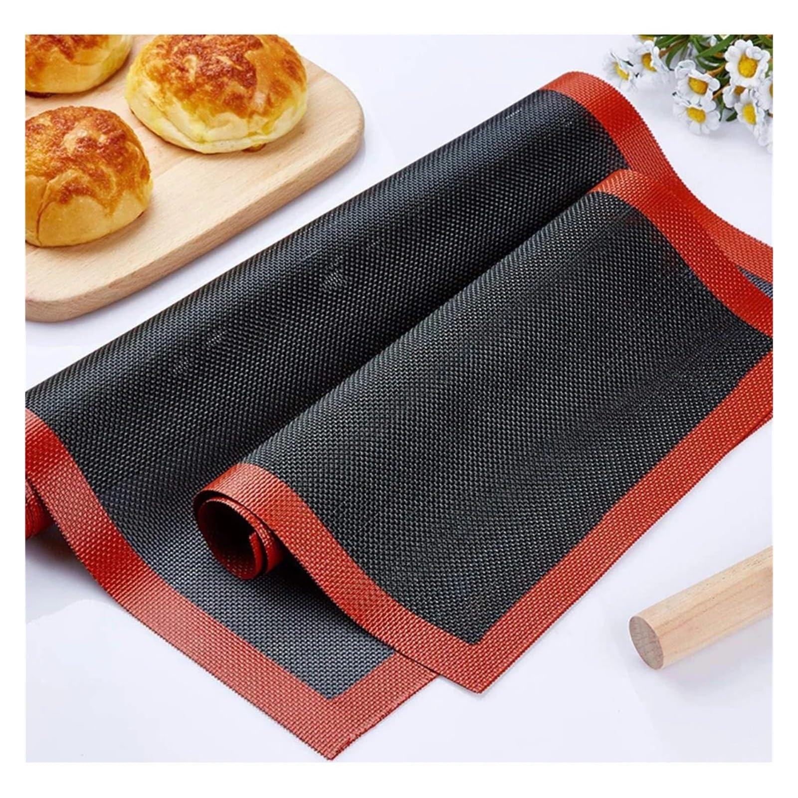 Tappetino in silicone per macaron Tappetino da forno in silicone perforato, teglia antiaderente, strumento for biscotti/pane/macarons, accessori for teglie cucina(60 x40 cm)
