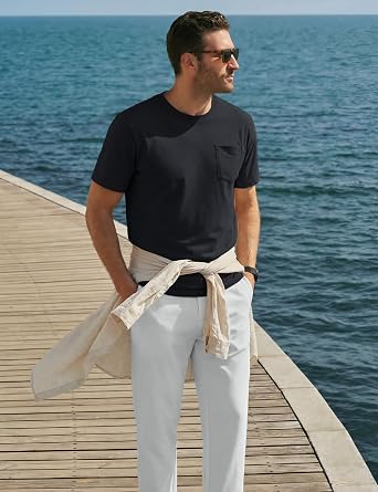 TACVASEN Men's Pocket T-Shirts Cotton Short Sleeve Tshirts Soft Crew Neck Lightweight Casual Basic Plain Summer Tees