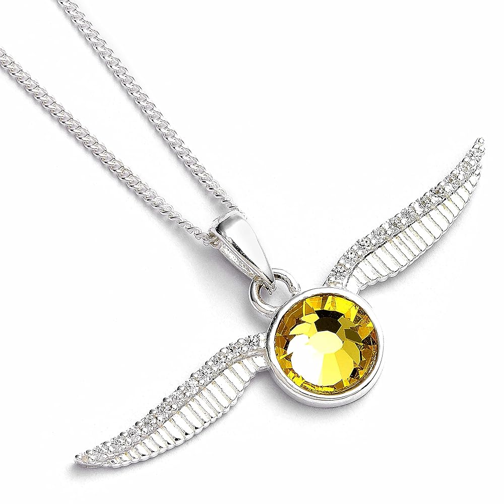 ハリーポッター　スニッチ　ネックレス ハリー・ポッター】金のスニッチ ネックレス シルバー（イエロー