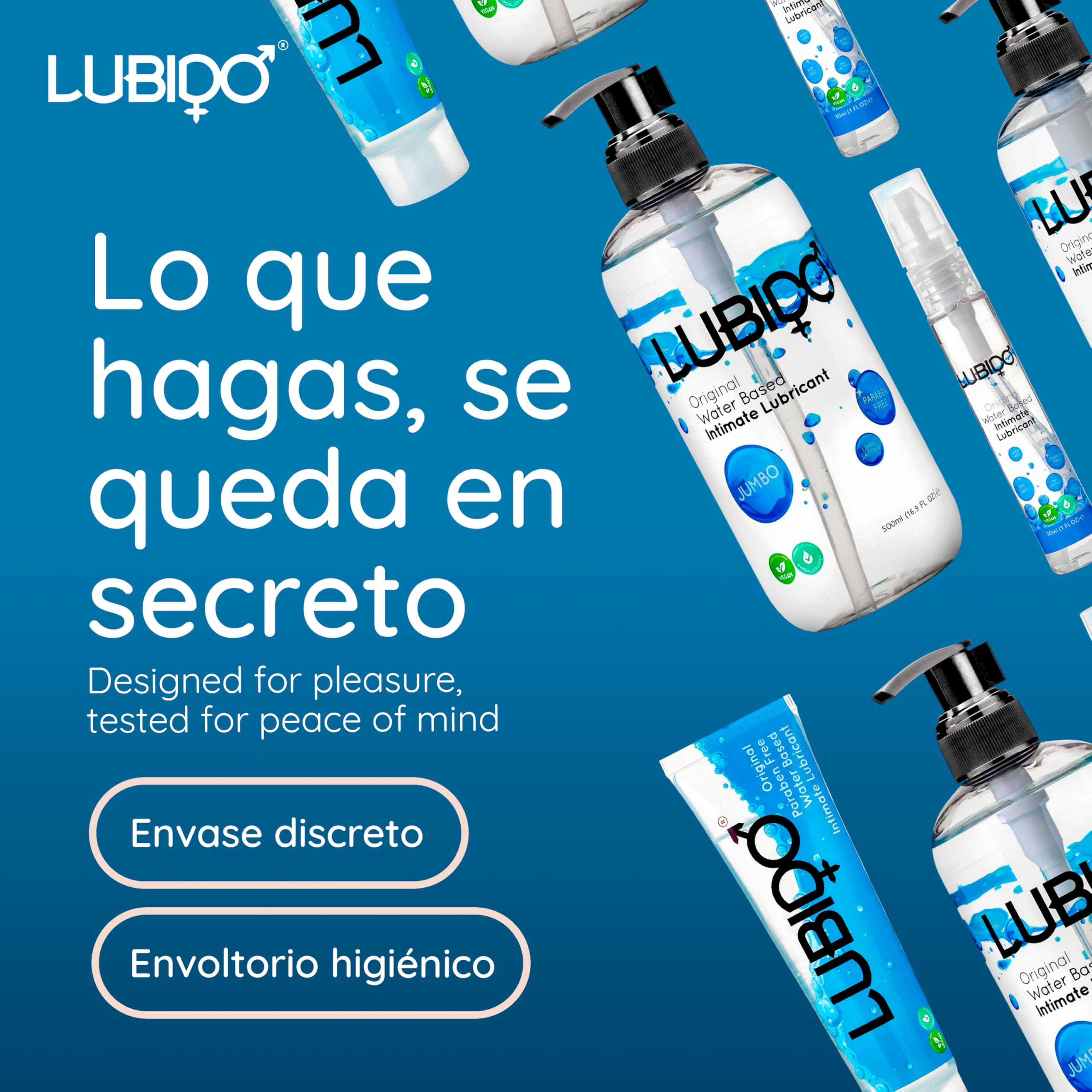 Lubido Original Gel Lubricante Íntimo a base de agua sin parabenos - 250 ml