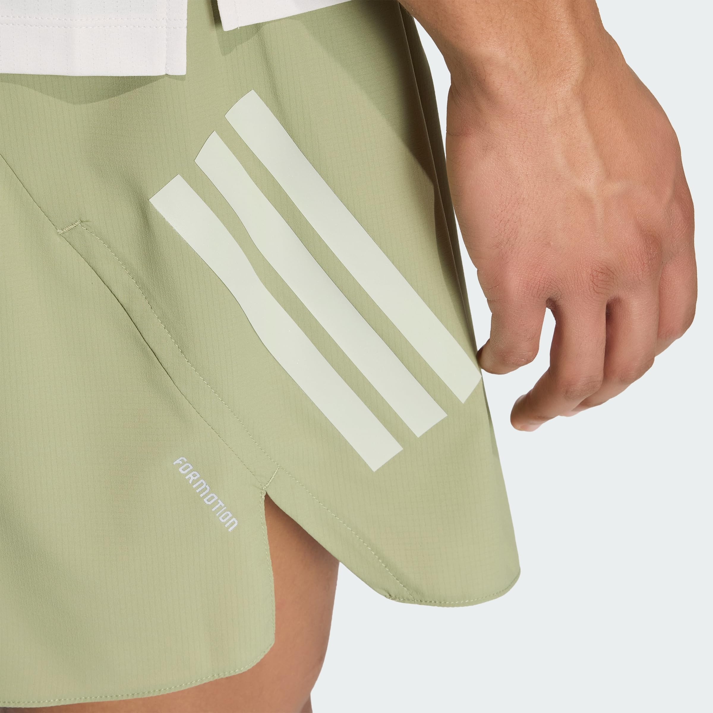 adidas Homme Adi365 Running Formotion Iconic Shorts, Tent Green, XL 7 inch