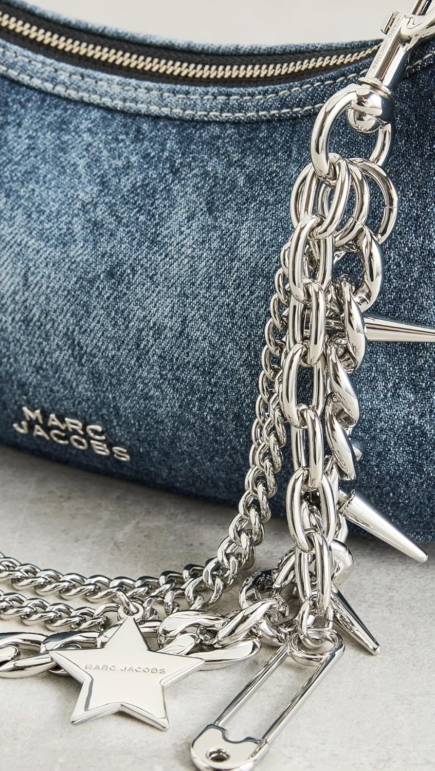 Marc Jacobs Women's The Faded Denim Charm Shoulder Bag - Image 4