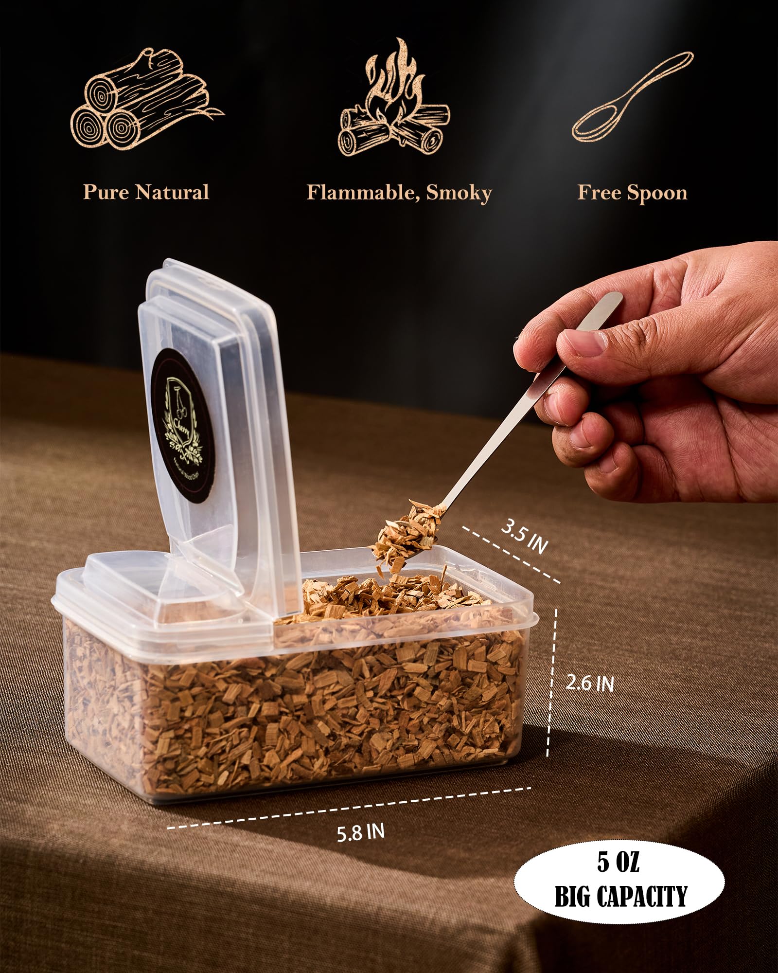 Chips ahumadores de cóctel, virutas de madera saborizadas para cócteles, whisky, bourbon, pistola de ahumar, bar, accesorio para ahumar