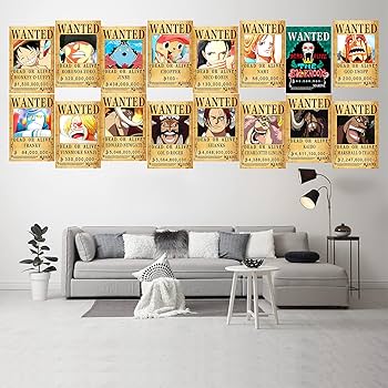 Amazon.co.jp: FOTNDS OP 海賊 アニメ 指名手配 ポスター 28.5cm