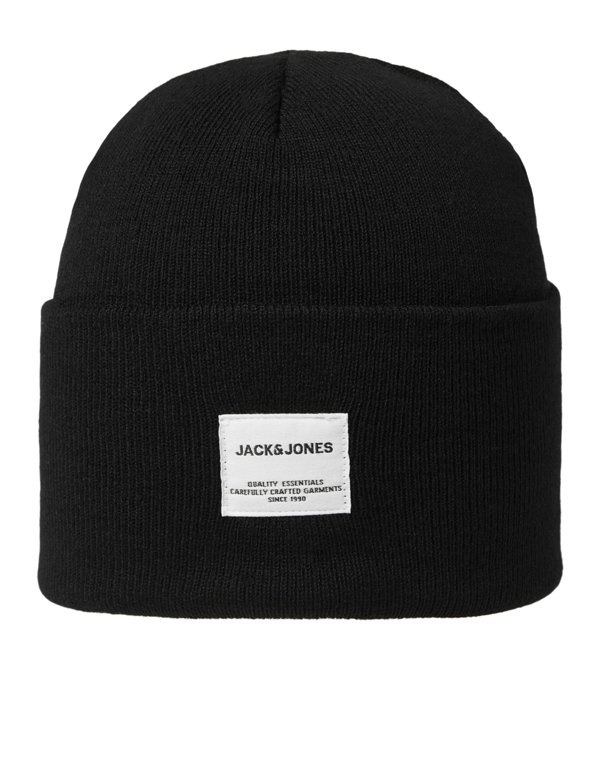 Jack & Jones NOS Men's Jaclong Knit Beanie Noos Beanie, Black (Black Black), One size