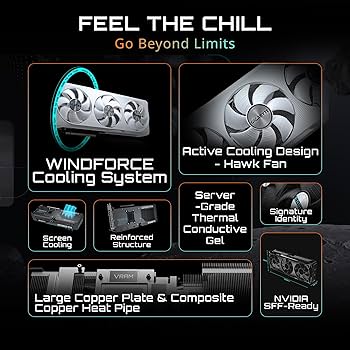GIGABYTE Placa gráfica GeForce RTX 5070 Eagle OC ICE SFF 12G, 12GB
