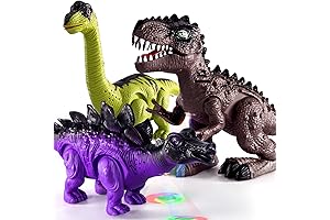 TEMI Electric Walking Dinosaur Toys for Kids 3-5 Years