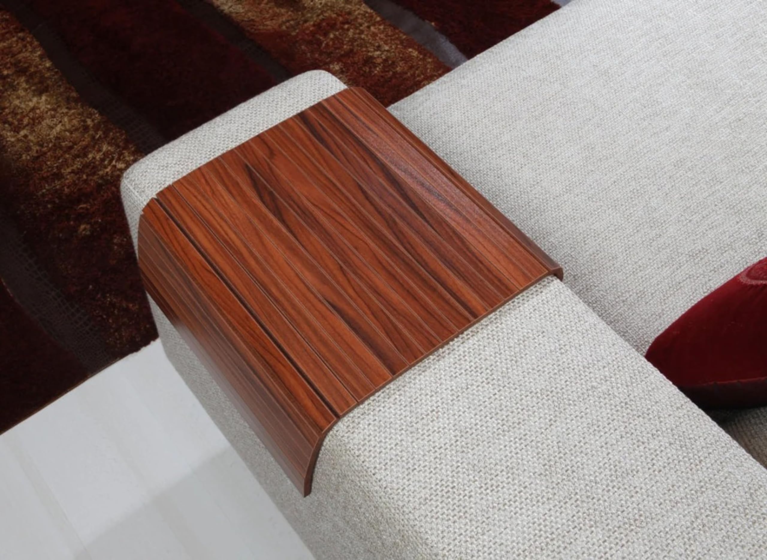 Hamdan Sofa Arm Tray Table Flexible/Foldable Sofa Tray Couch arm Table Perfect for Drink Snacks Great arm Tray for Couch armrest (Walnut) (B0D3YWX3SF) Amazon Price History, Amazon Price Tracker