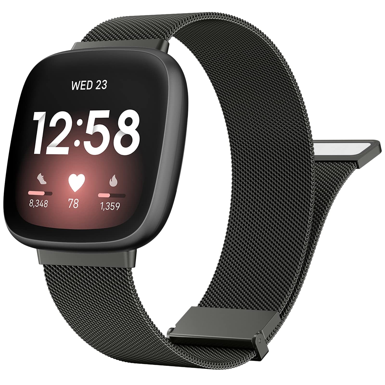 Metal Strap for Fitbit Versa 4, Sense 2, Versa 3, and Sense - Image 2