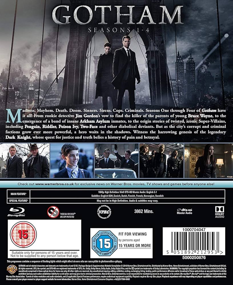 Gotham: The Complete Season 1 to 4 (16-Disc Box Set) (Uncut