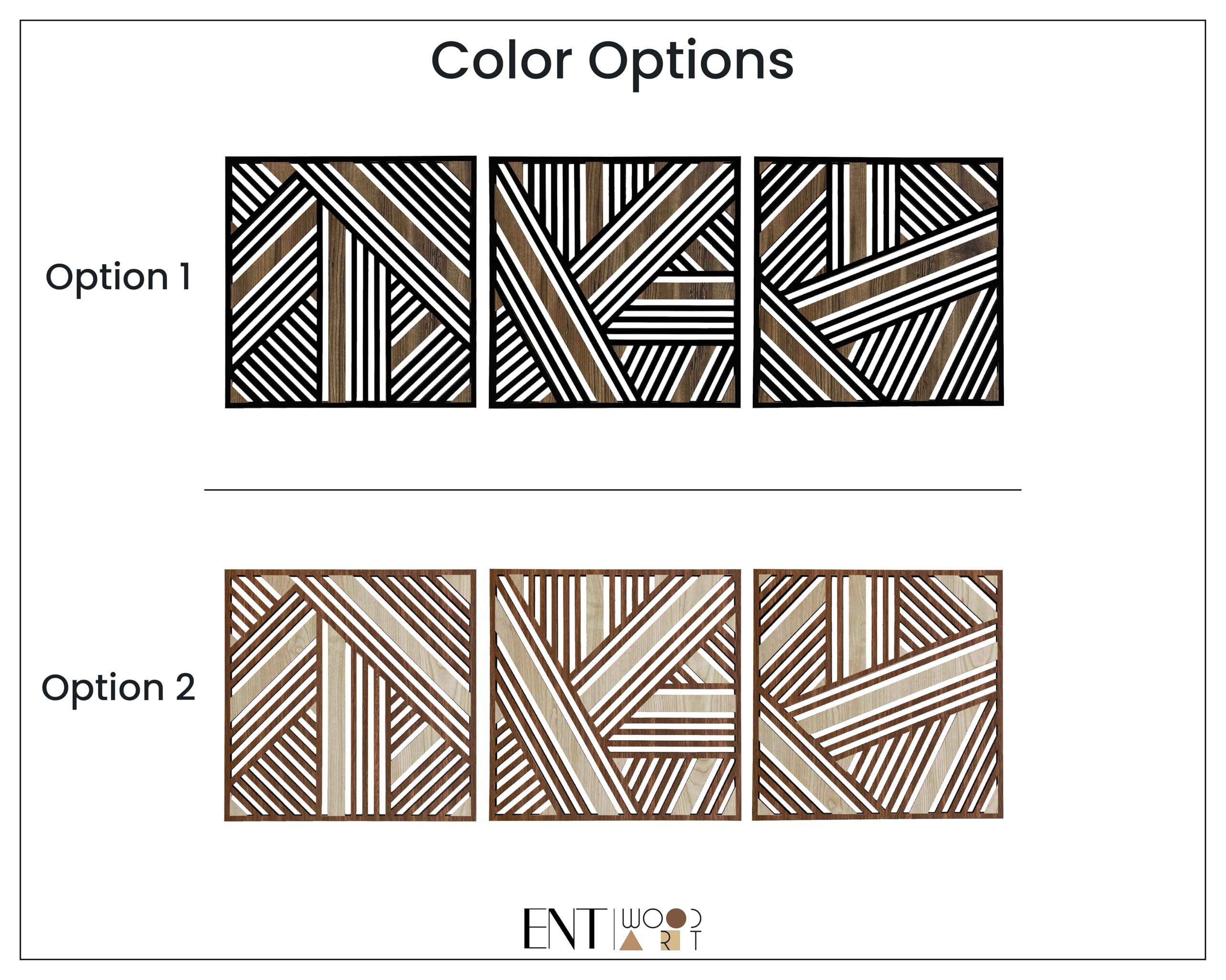 Amazon.com: Art Deco Wood Wall Art, Unique Geometric Design