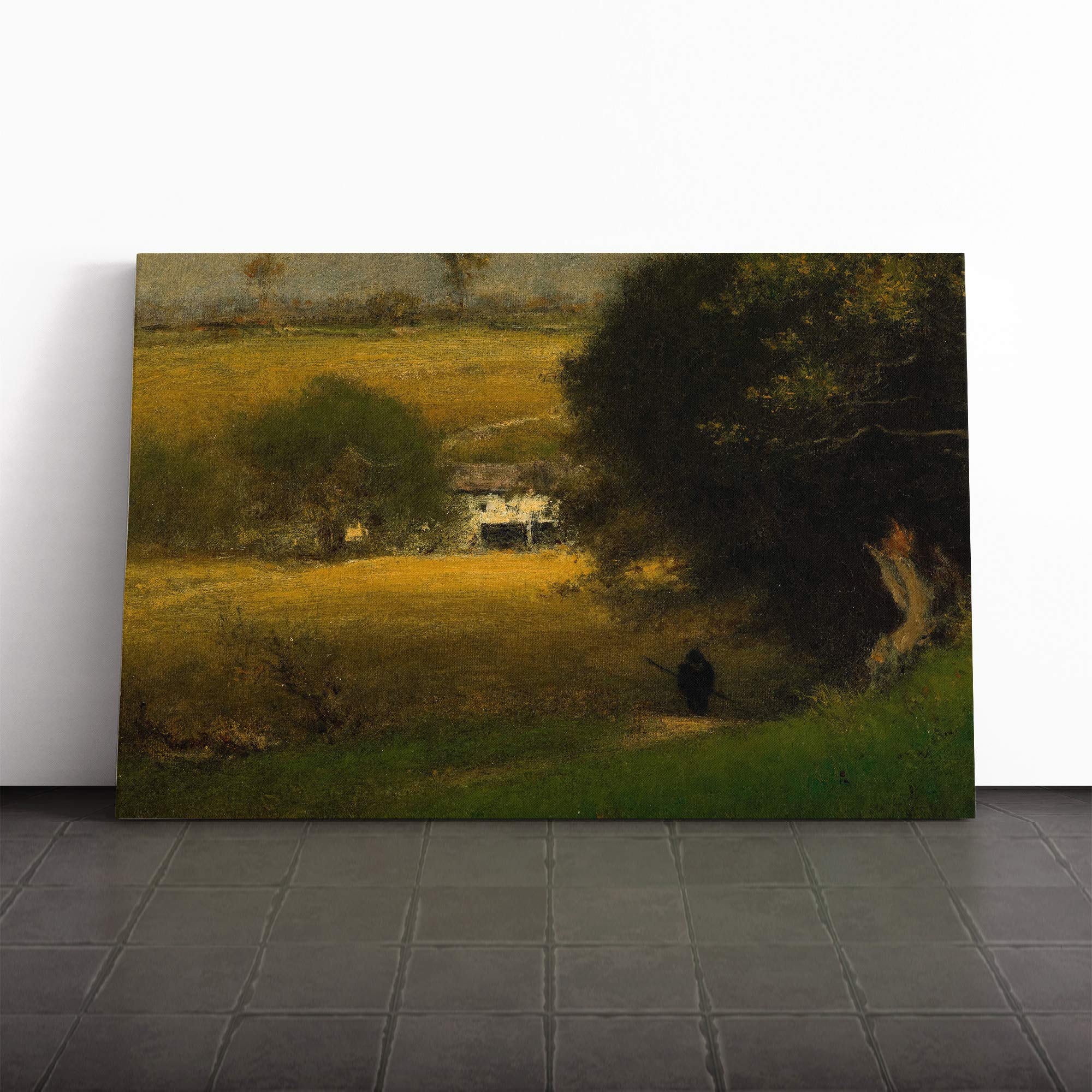 George Innes Landscape (3) Canvas Print | Gallery Wrapped 30mm Frame Wall Art | 24x16 inches | Ready to Hang | Modern Landscape Picture | Living Room Bedroom Lounge Office