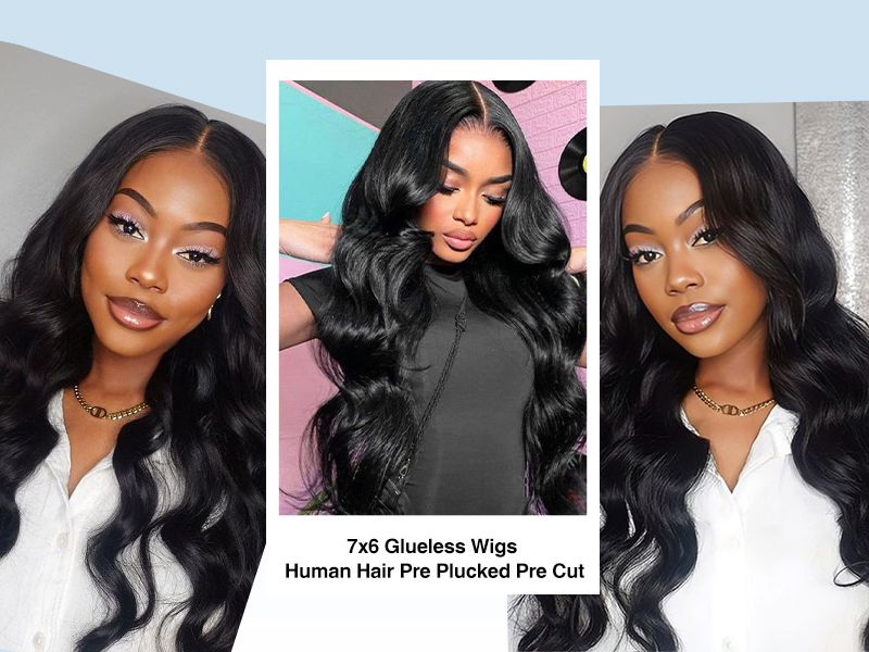7x6 HD Lace Front Glueless Wig Human Hair 250% Density 22in Pre-order] FF WIG Braid Human Hair Glueless Wig Linen Blonde  main image 2