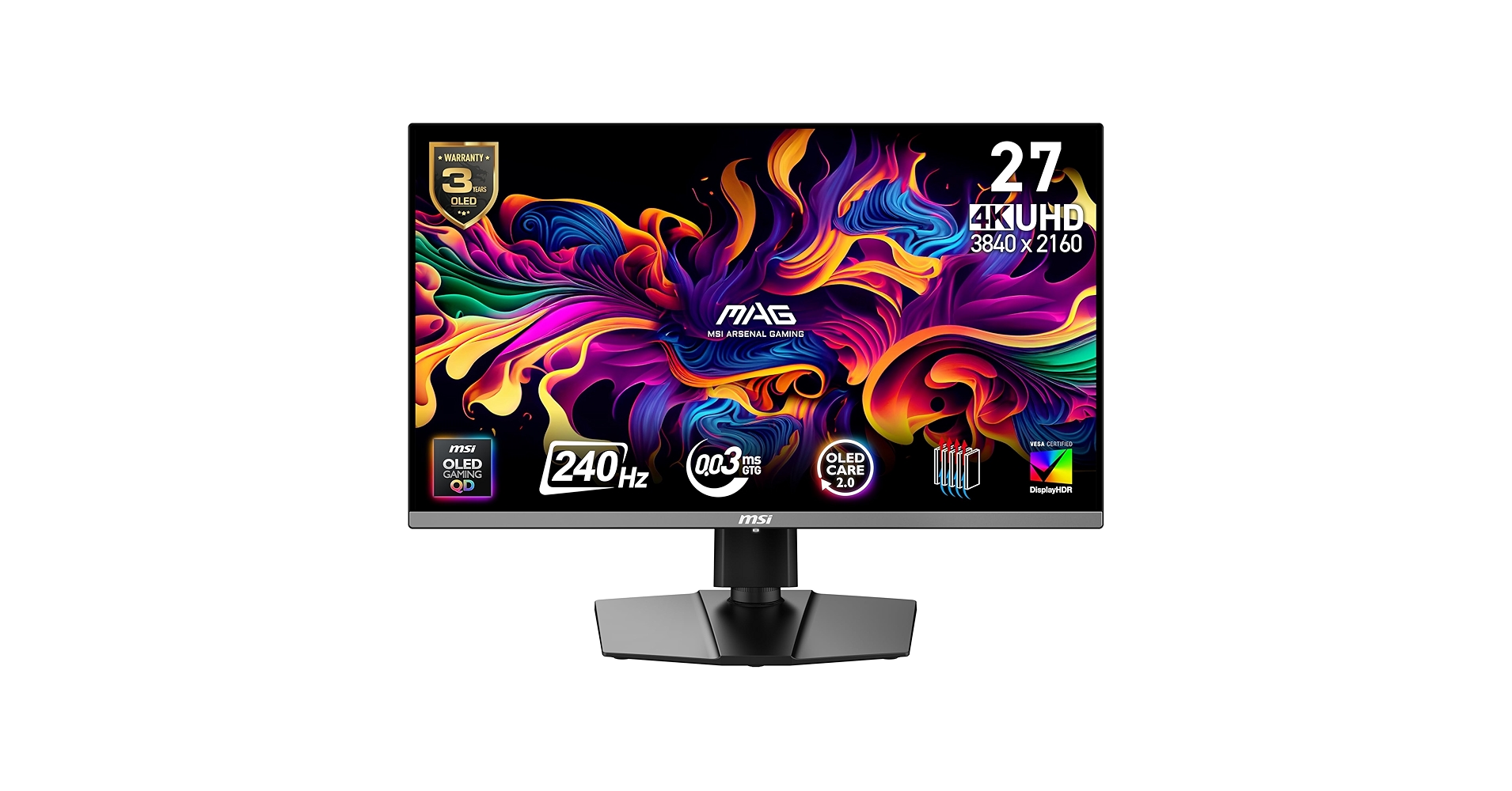 Amazon.com: MSI MAG 272UP QD-OLED X24 26.5-inch 3840 x 2160 (UHD