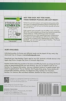 Stressless KenKen: 200 Mind-stimulating Logic Puzzles That Make