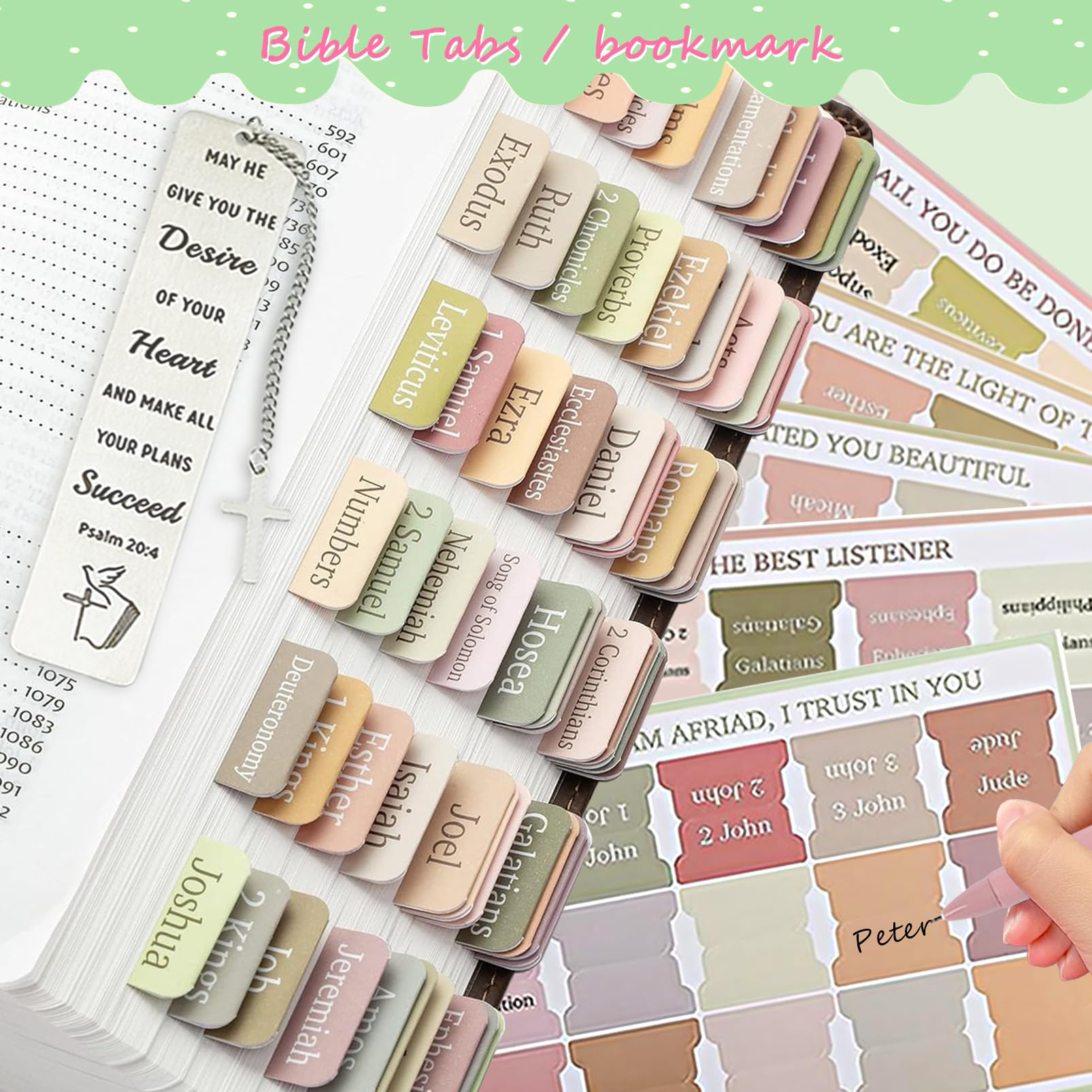 SHINYHARBOR Suministros de estudio bíblico para mujeres y estudiantes, kit bíblico de estudio, accesorios esenciales para el estudio escolar con estuche, bolígrafos y recambios, pestañas de la Biblia