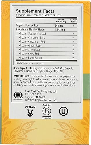 Miniatura 7 de Yogi Té, regaliz egipcio menta, 16 unidades