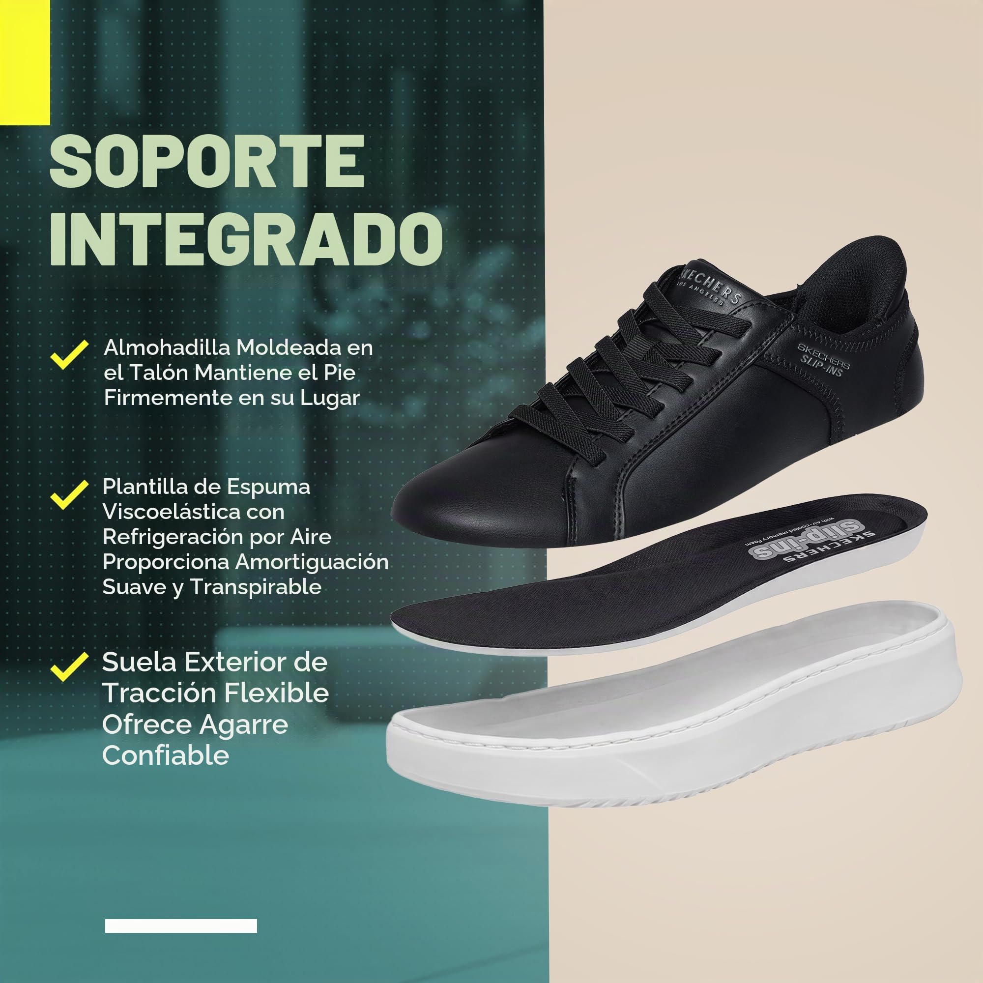 Skechers Hombre Court Break Double Vented Slip-On