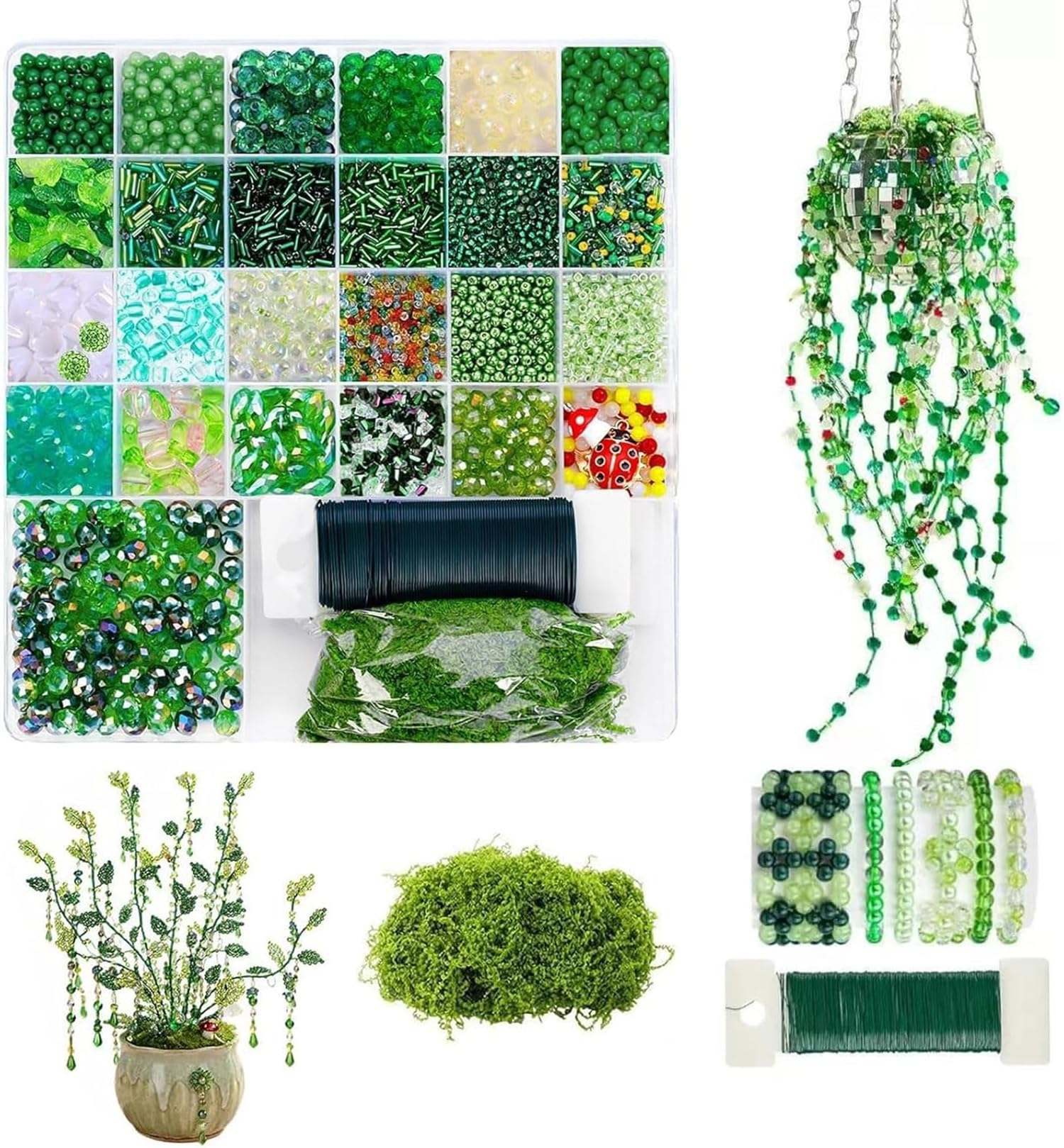 5500 Pcs DIY Beaded Plant Kit