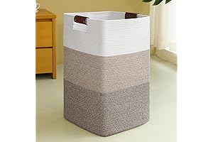 Oversized Laundry Hamper: Woven Storage Basket for Blankets, Pillows, and More