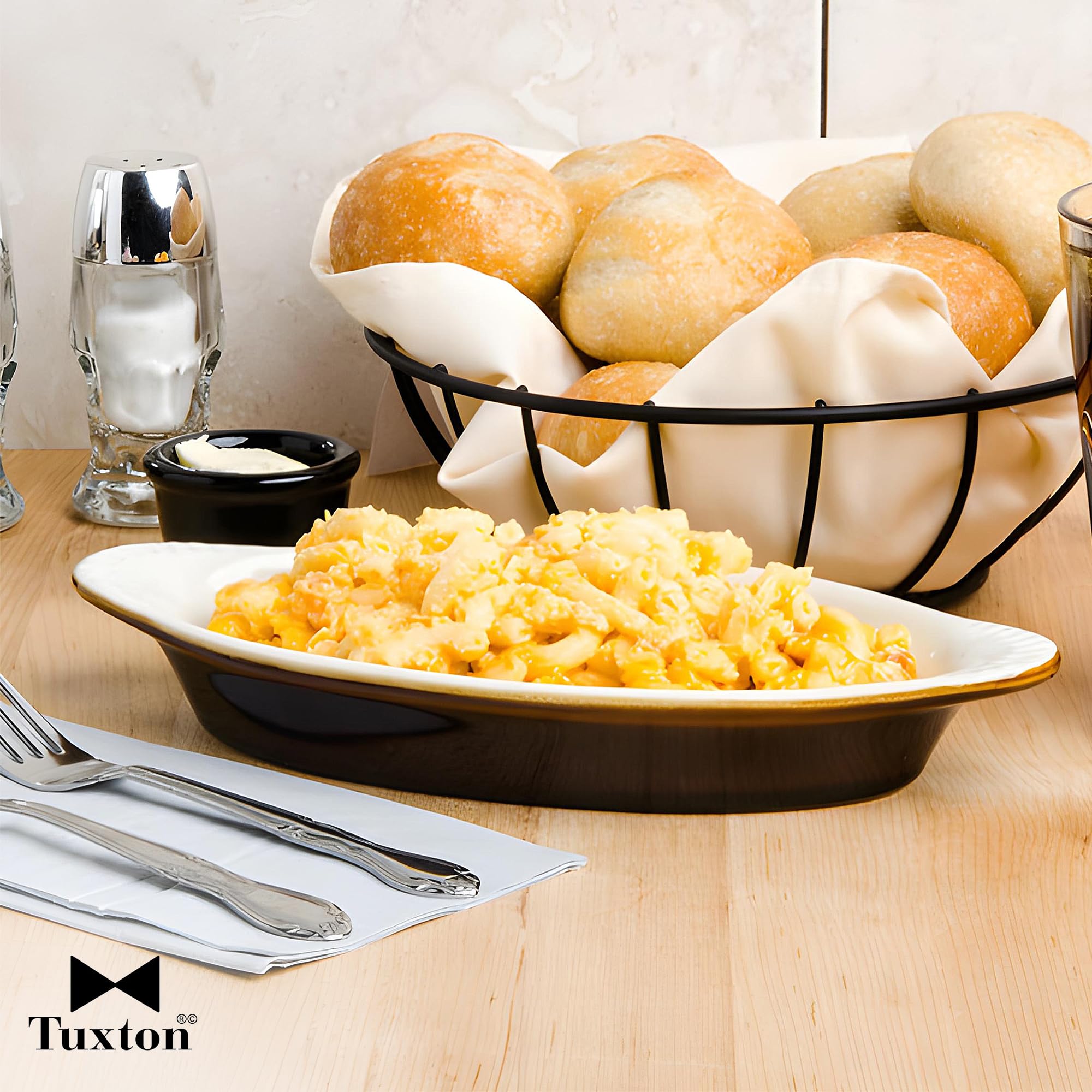 Tuxton China B1N-150 Welsh Rarebit, 17 oz., 10-5/8