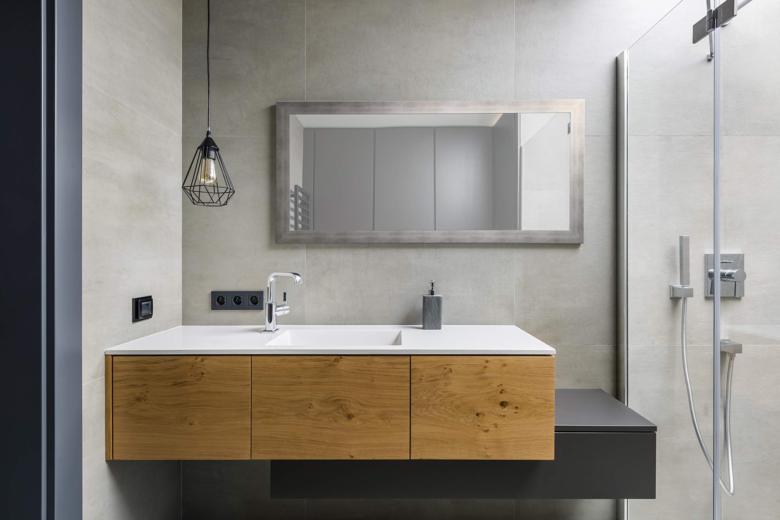 BrandtWorksHarmony Hollows Mirror, 32" x 71", Silver