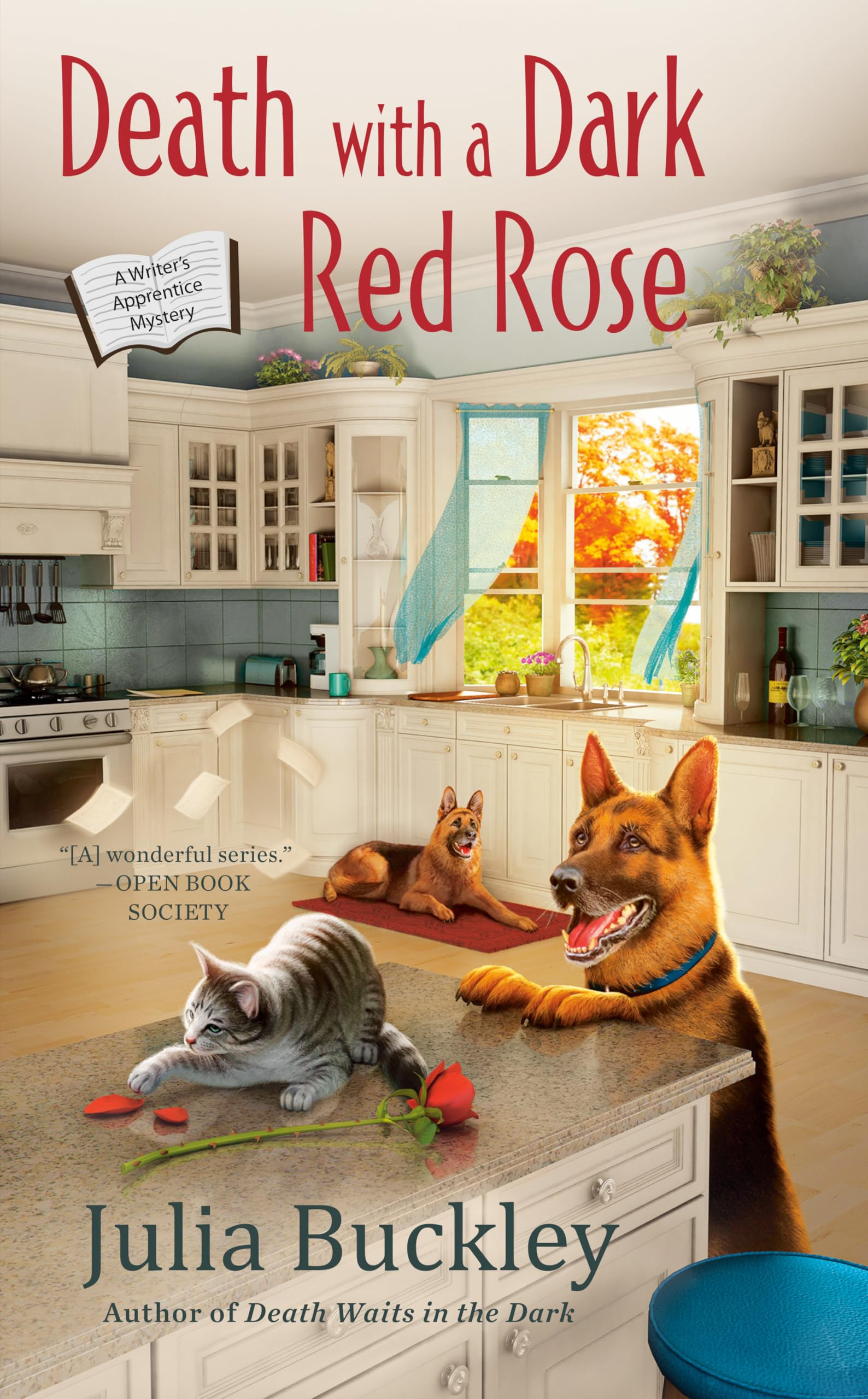 Death with a Dark Red Rose [Mass Market Paperback] Buckley, Julia