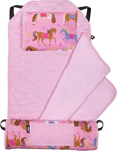 Miniatura 3 de Wildkin Mochila infantil de 12 pulgadas con alfombrilla moderna para siesta (caballos)