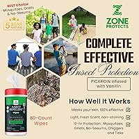 Vista 3 de Toallitas repelentes de insectos perfumadas con picaridina; 80 toallitas con infusión de picaridina, protección probada de 12 horas. Perfecto