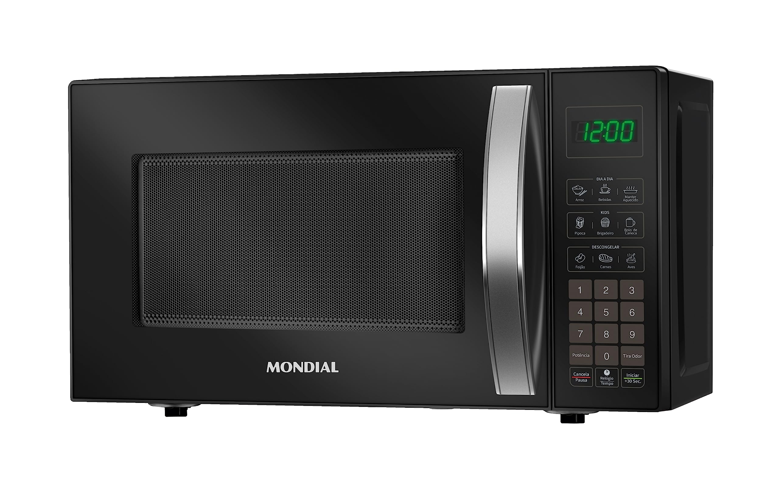 MONDIAL Micro-Ondas, Preto, 1200W, 110V - MO-01-21-B