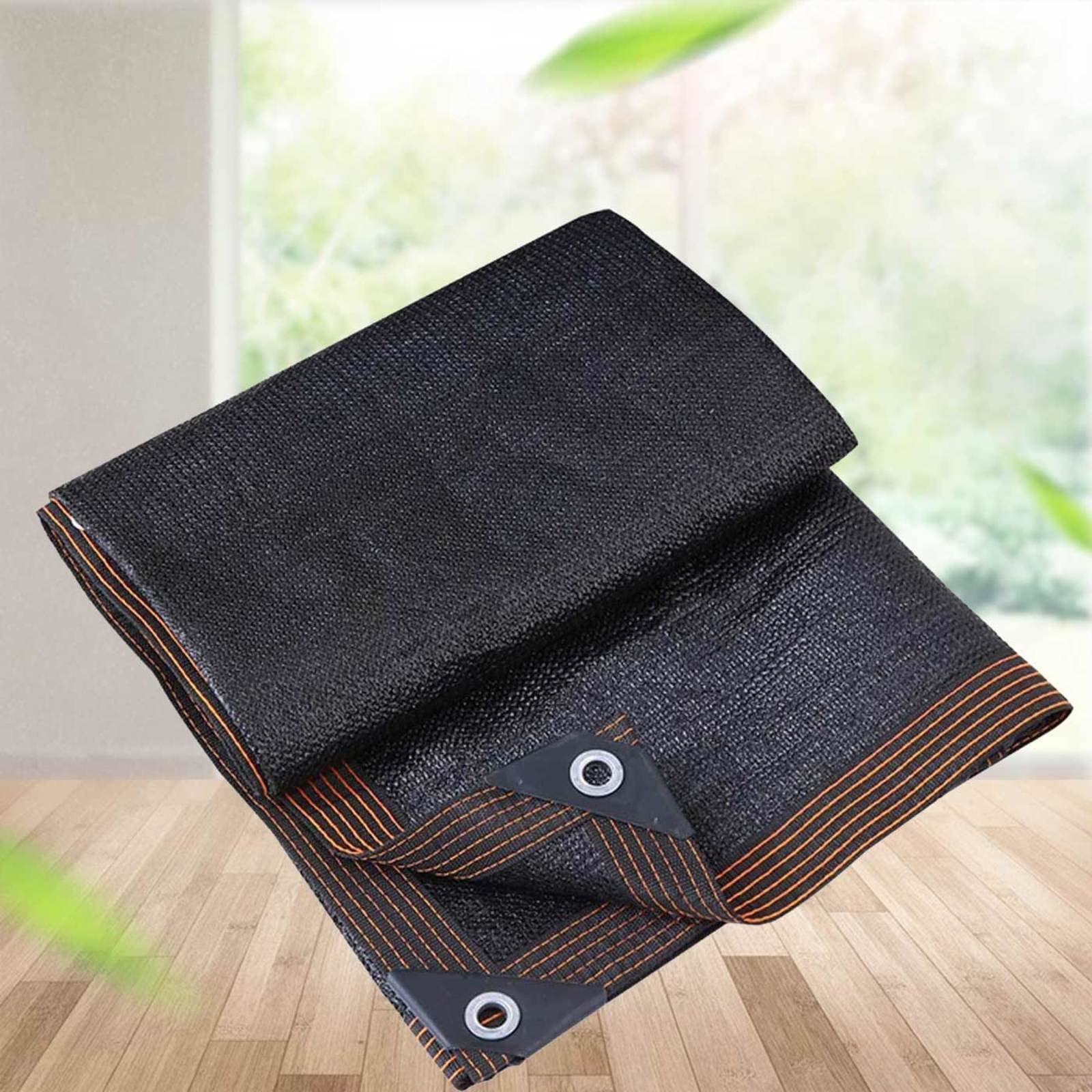 GLDYTVF Black Garden Sun Shade Canopy Gazebo Tarpaulin 4x8m Anti aging Mesh Breathable Covers for Greenhouse Pergola UV Resistant Shade Netting