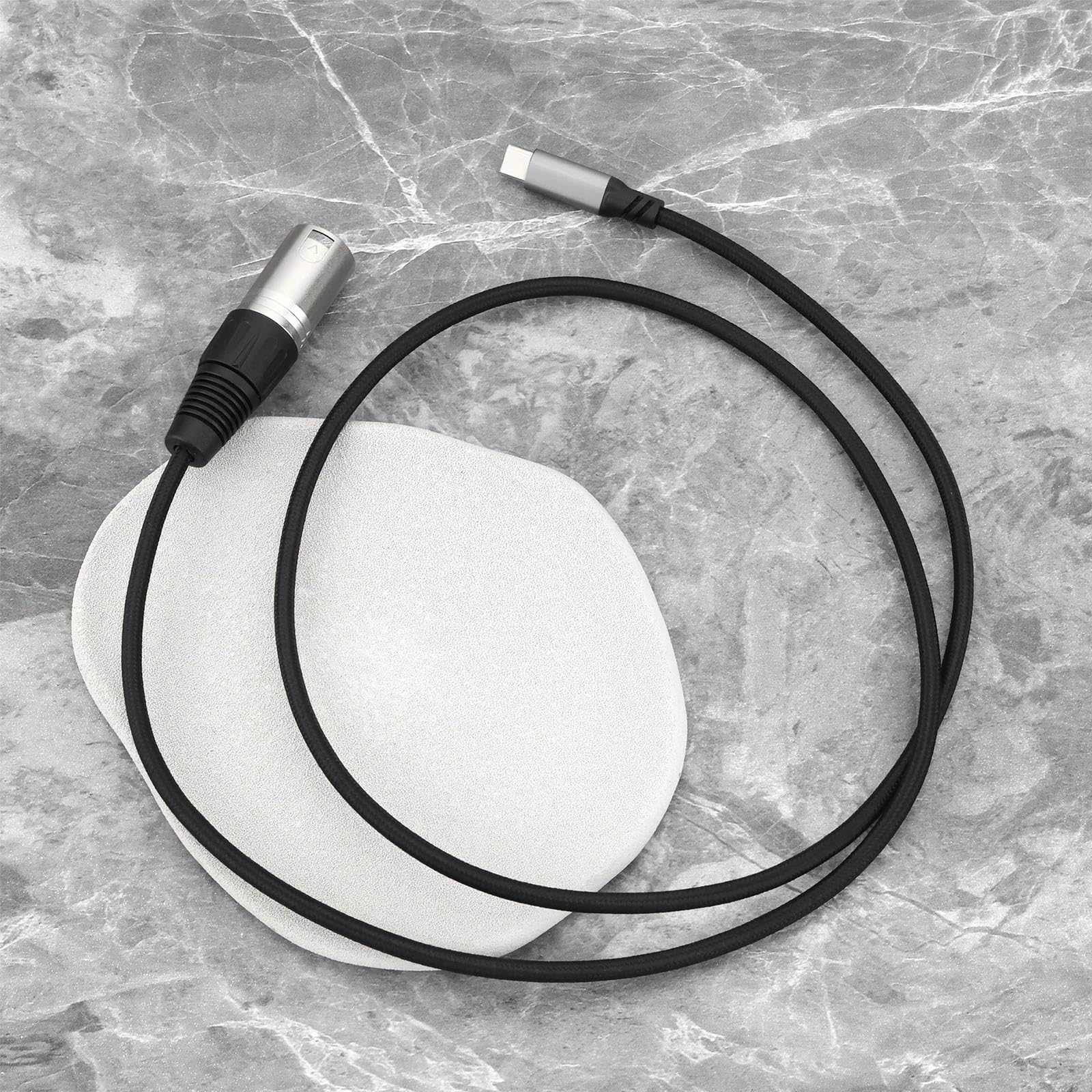 Męski kabel wyjściowy USB C na XLR, 16 bitów/44,1 kHz, do wzmacniacza, głośnika, konsoli, miksera (1 m)