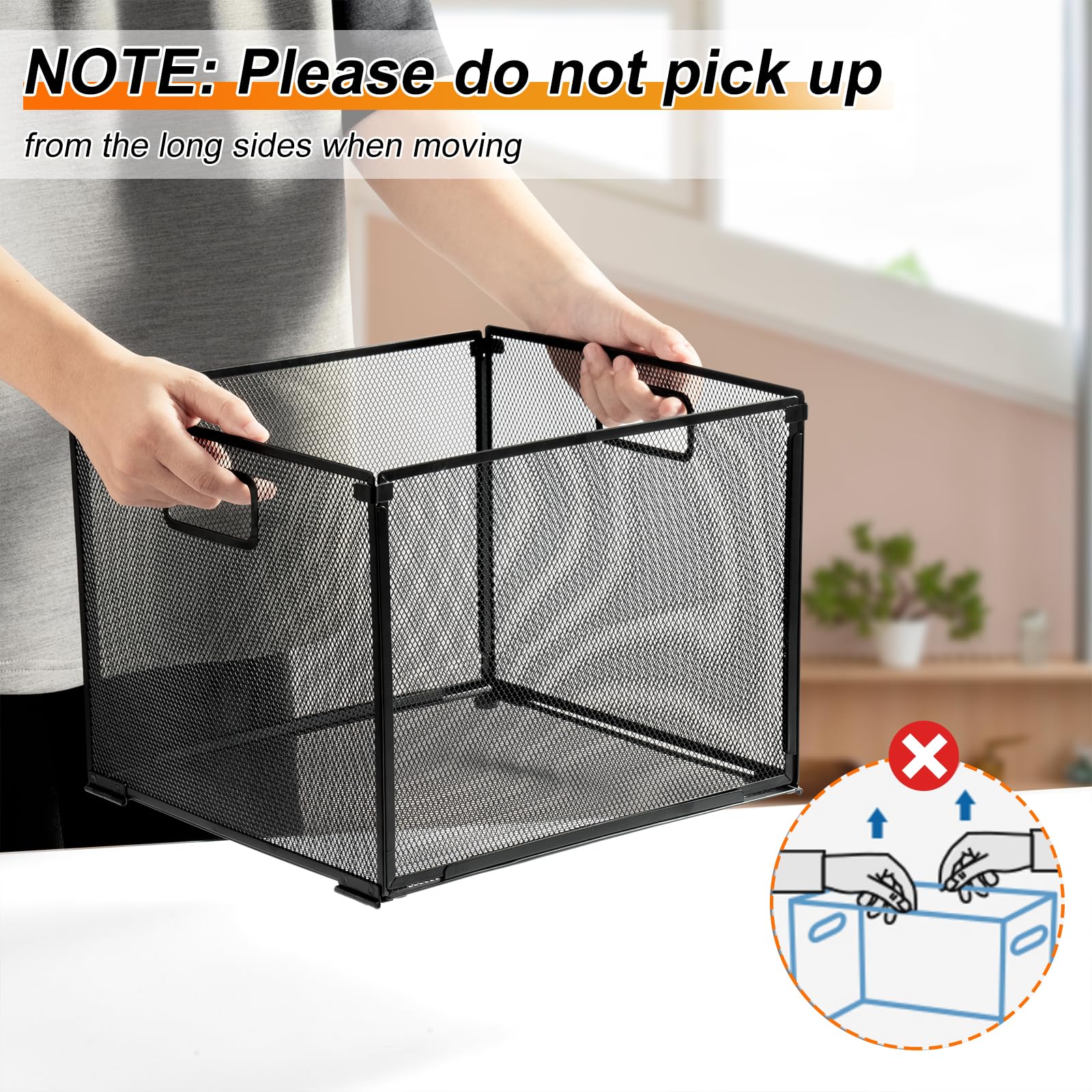 Hngeregister Box, A4 Hngemappen-Organizer,  Metallgeflecht-Hngemappenrahmen fr Zuhause, Bro, Aufbewahrung und  Organisation (32 x 30 x 24,5 cm) : Amazon.de: Brobedarf & Schreibwaren