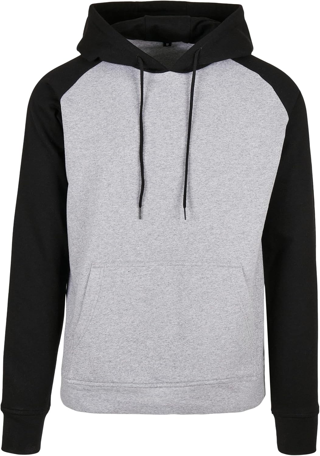 Build Your Brand Men's Basic Raglan Hoodie Sweatshirt