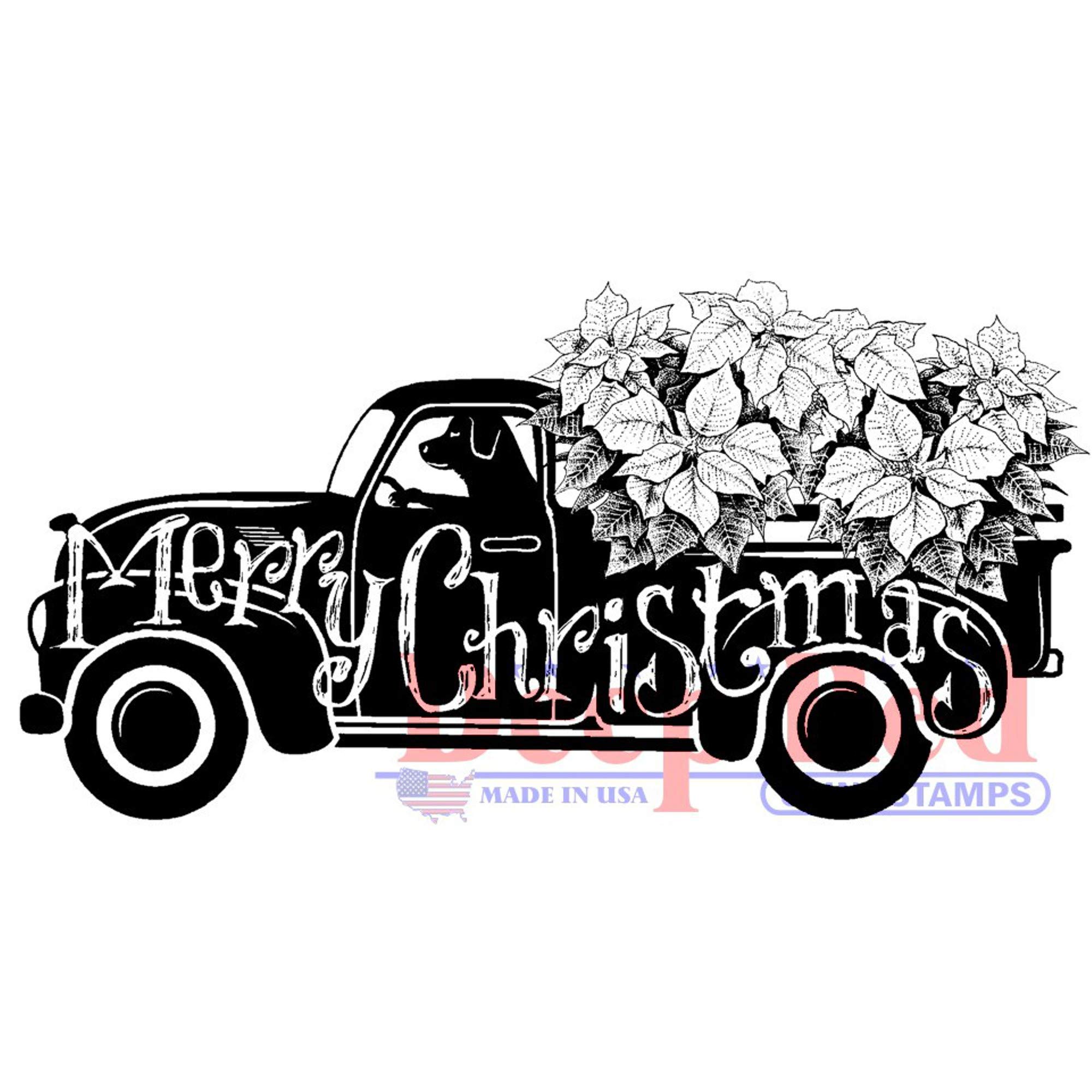 Tampon Labrador Christmas pour décorer vos albums de scrapbooking