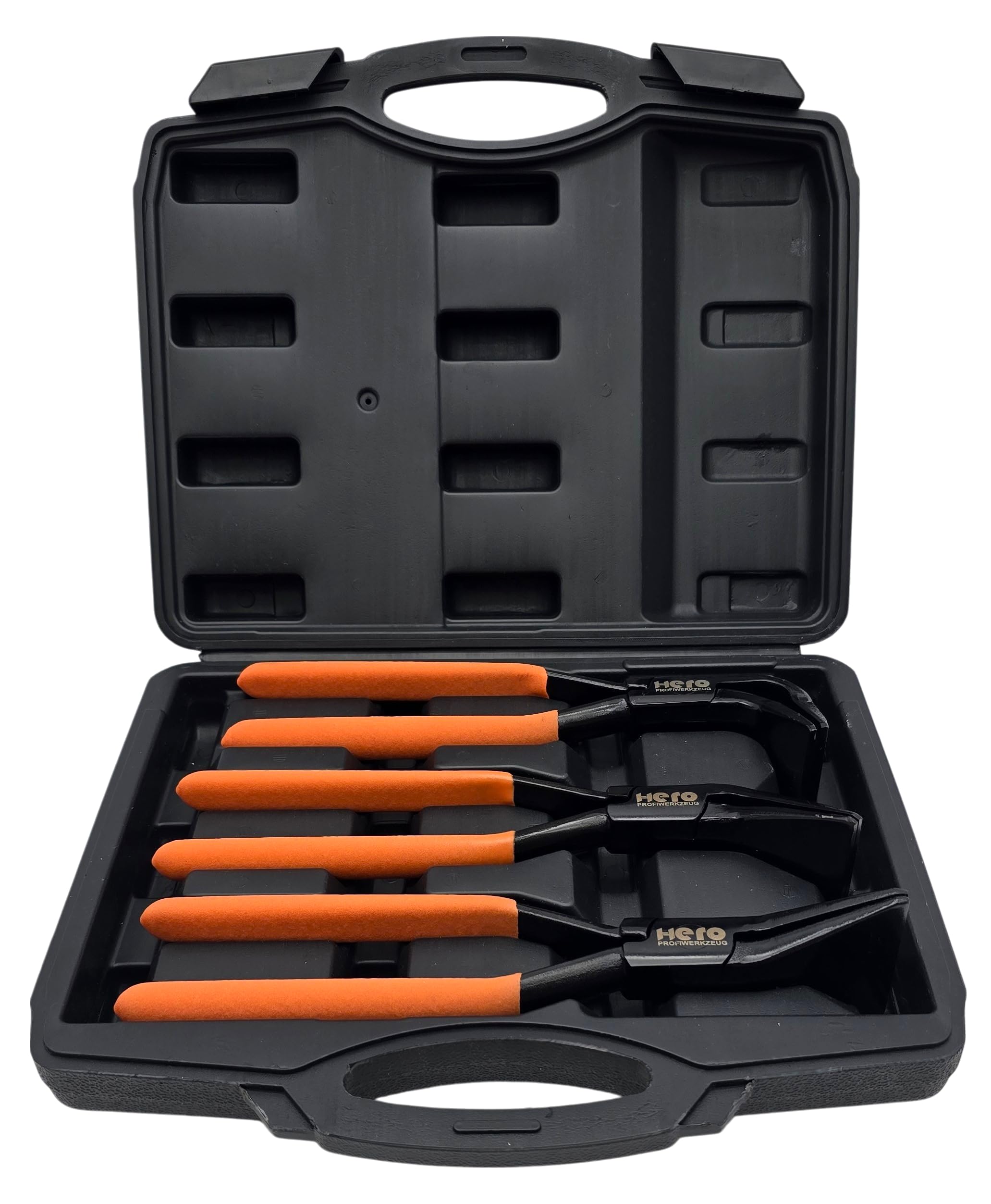 HERO Profi Falzzangen Set 3-tlg – Abkantzangen 0°, 45° & 90° für Dachdecker & Spengler – Präzise Blechbearbeitung mit Profi-Biegezangen – Inkl. Transportkoffer