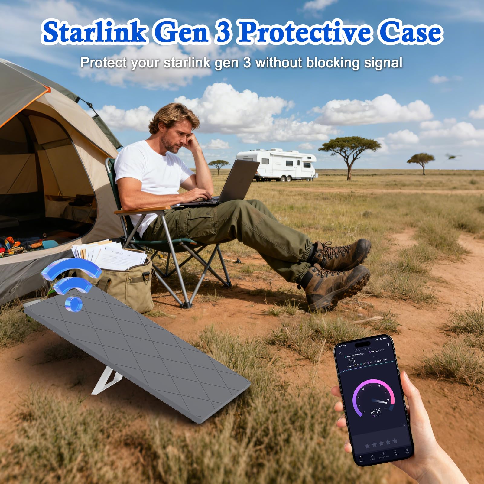 Custodia Protettiva In Silicone Per Starlink Gen 3 – Antiurto, Dissipante E Leggera Per Camper E Campeggio