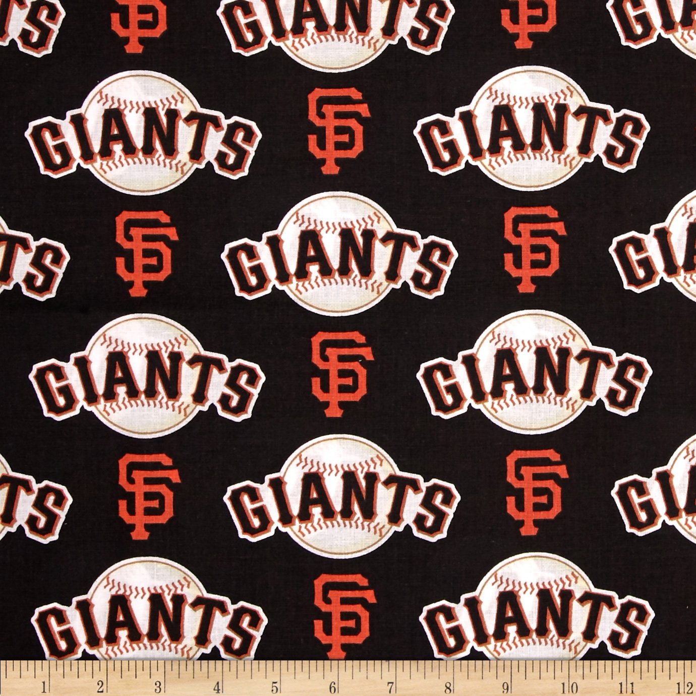 MLB Cotton Broadcloth San Francisco Giants Orange, Fabric by the Yard