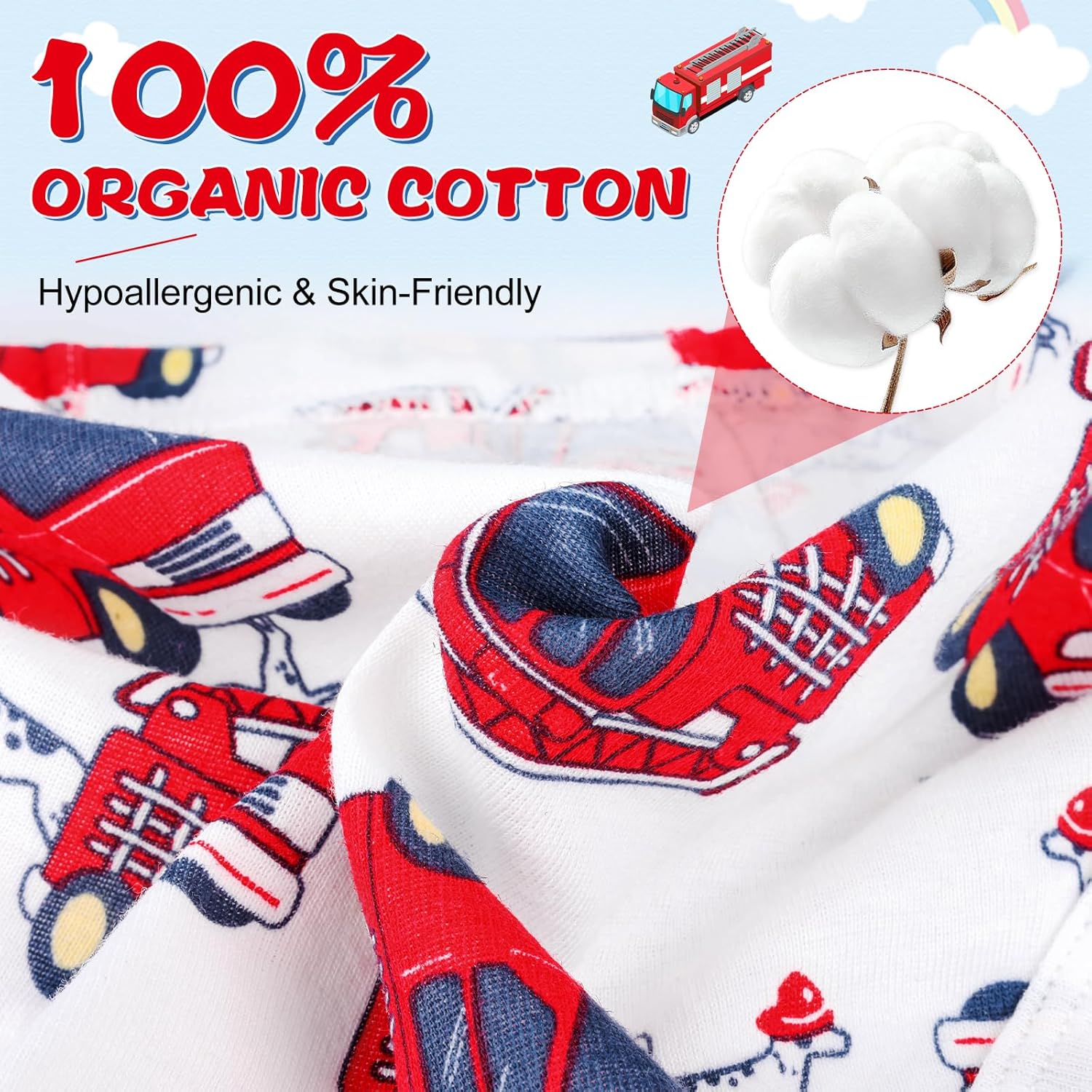 Boy's Underwear 100% Cotton Soft Boys Briefs 6 Pack Toddler Underwear with Size 2/3t, 4t, 5t, 6 and 8 (Age 2-10) - Image 2